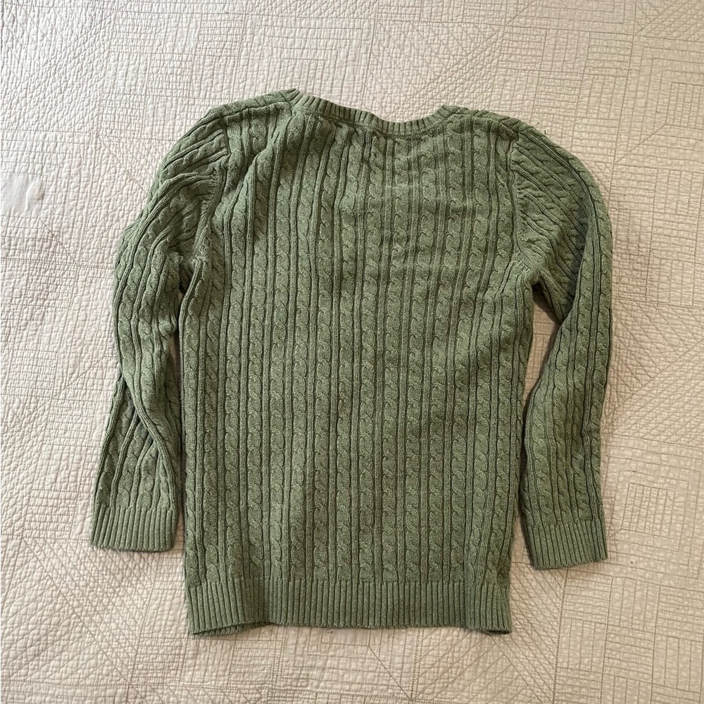 🍃 Cozy Cable Knit Sweater – Sage Green, Size M 🍃 - Picture 2 of 10